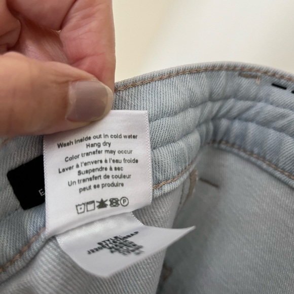 Veronica Beard Grant Wide Leg Jeans Braided High Waist Size 31 Aspen Wash - Picture 11 of 16